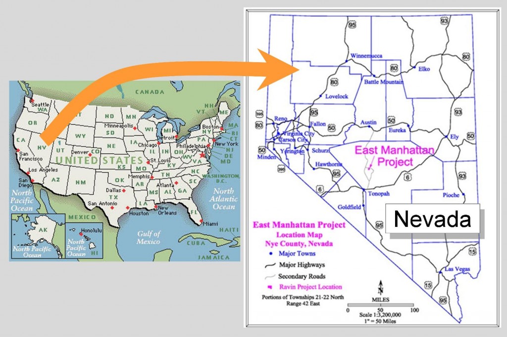 Location of the East Manhattan Wash Project